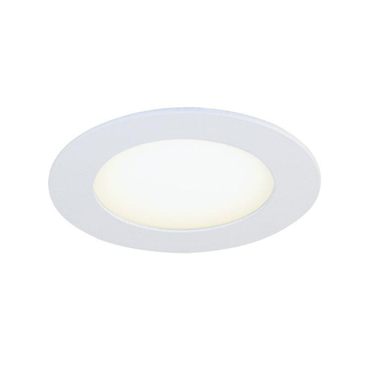 BAZZ SLDSKB4W4 Slim Disk Ensemble de Luminaires Encastrés à LED de 4 ¼ po Blanc Mat (Ensemble de 4) - Liquidation Vente Finale - Simple Boutique