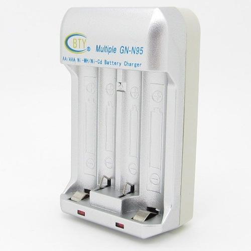 BTY Chargeur de batteries mural 2AA / 2AAA type Ni-MH ou Ni-Cd - Simple Boutique