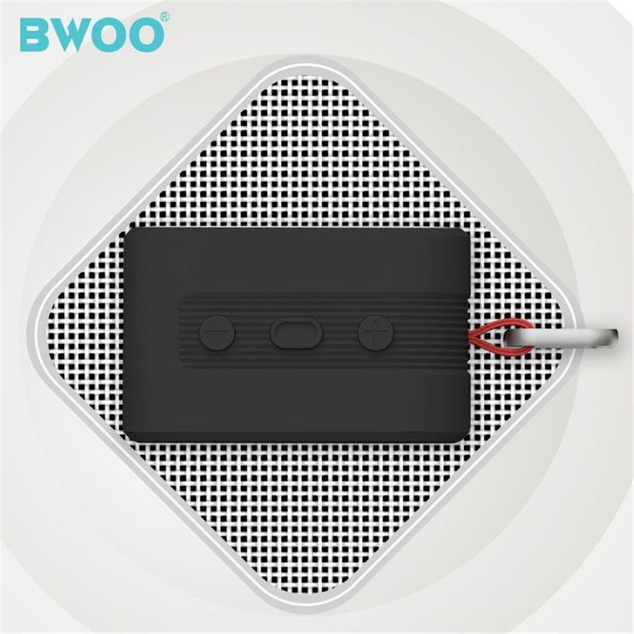 BWOO BS-54B Haut-parleur Bluetooth 5.0 Étanche Portable Avec Cartes TF, AUX, USB, FM Noir - Simple Boutique