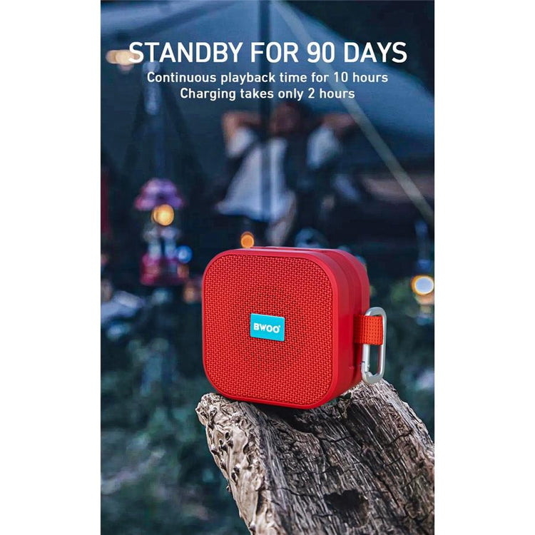 BWOO BS-54B Haut-parleur Bluetooth 5.0 Étanche Portable Avec Cartes TF, AUX, USB, FM Noir - Simple Boutique