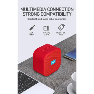 BWOO BS-54B Haut-parleur Bluetooth 5.0 Étanche Portable Avec Cartes TF, AUX, USB, FM Noir - Simple Boutique