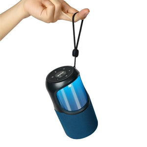 BWOO BS-60 Haut-Parleur Bluetooth 5.0 Compatible WAV, MP3, WMA, FLC, APE avec AUX Bleu - Simple Boutique