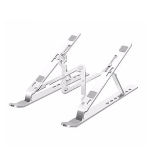BWOO - Support pour Ordinateur Portable en Alliage d'aluminium, Pliable, Poids Maximum 40kg, Argenté - Simple Boutique