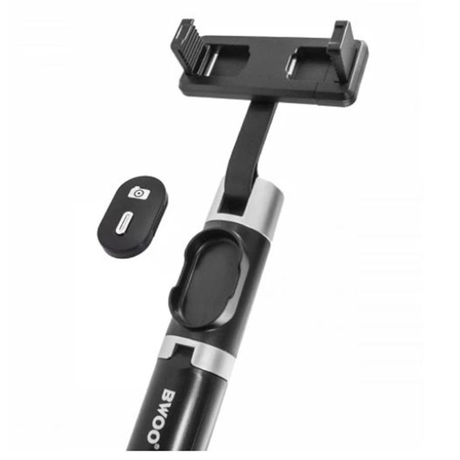 BWOO95 BO-ZP12 Perche pour Selfie avecTrépied pour Téléphone Portable Bluetooth Noir - Simple Boutique