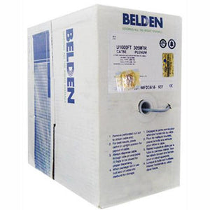 Belden Câble Réseau Cat5e UTP FT6/CMP Solid Plenum Bleu 1000' - Simple Boutique