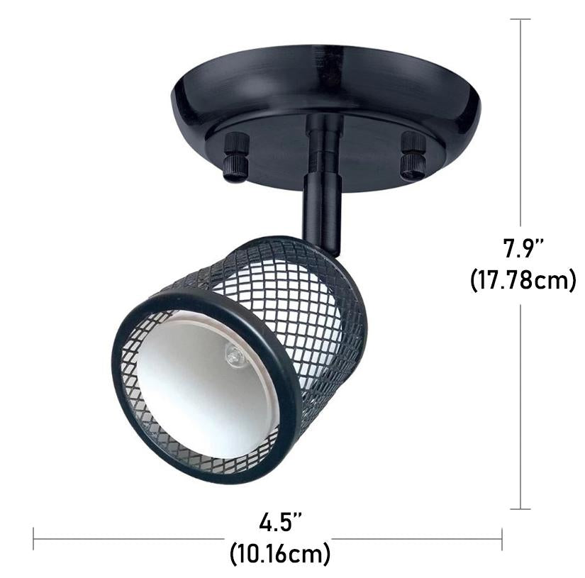 Beldi 1088-SP1 Plafonnier 1 Lumière de la Collection Baltimore 4.5''X7.9'', Noir - Liquidation Vente Finale - Simple Boutique