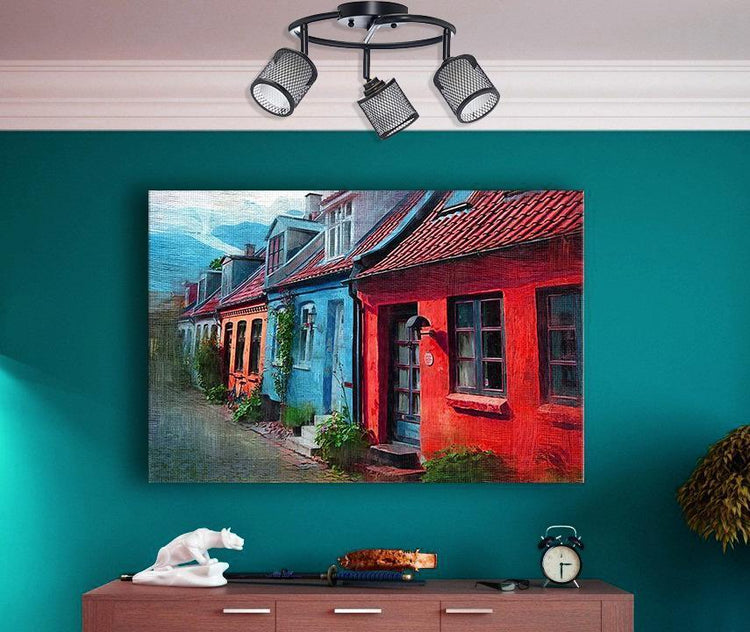 Beldi 1088-SP3 Plafonnier 3 Lumières de la Collection Baltimore, 11 "x 7.9", Noir - Simple Boutique