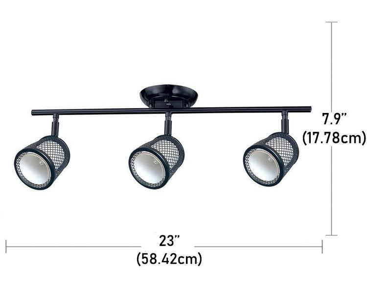 Beldi 1088-TR3 - Rail D'éclairage 3 Lumières de la Collection Baltimore 23''X7.9'', Noir - Simple Boutique