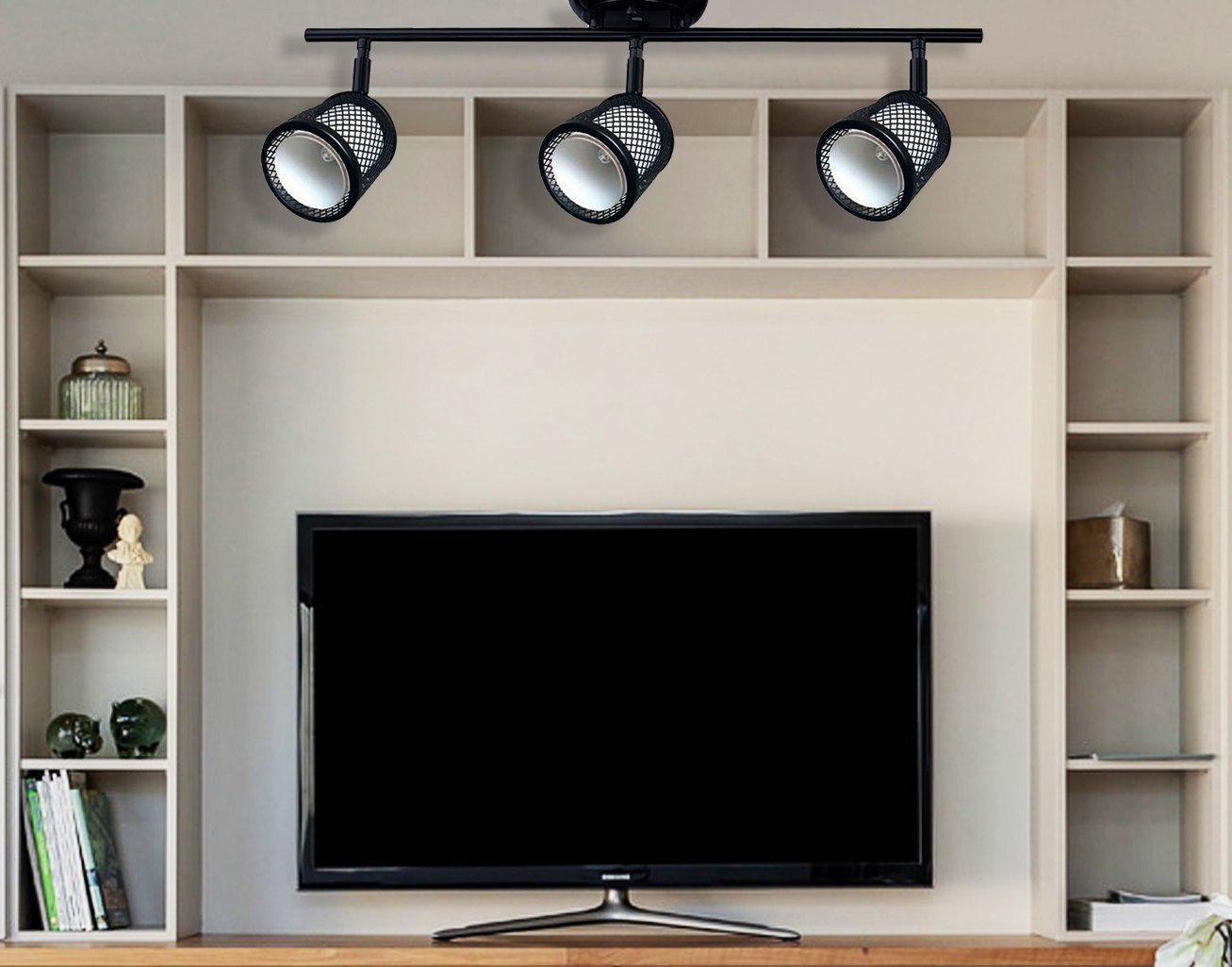 Beldi 1088-TR3 - Rail D'éclairage 3 Lumières de la Collection Baltimore 23''X7.9'', Noir - Simple Boutique