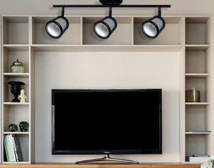 Beldi 1088-TR3 - Rail D'éclairage 3 Lumières de la Collection Baltimore 23''X7.9'', Noir - Simple Boutique