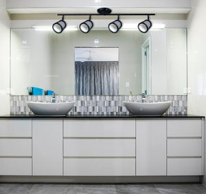 Beldi 1088-TR4 - Rail D'éclairage 4 Lumières de la Collection Baltimore, 32.3'' X 7.9'', Noir - Liquidation Vente Finale - Simple Boutique