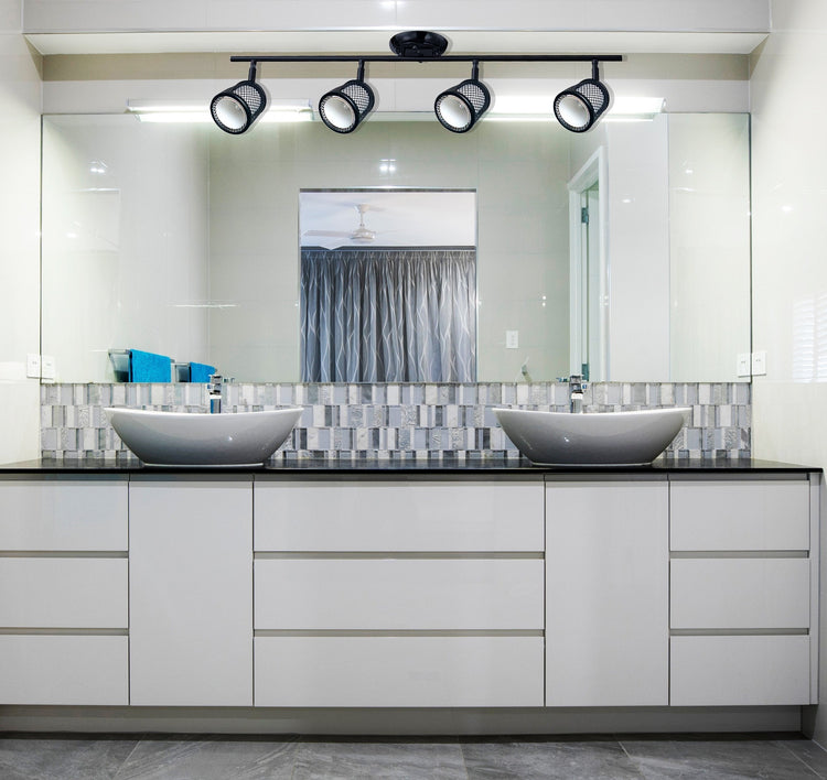 Beldi 1088-TR4 - Rail D'éclairage 4 Lumières de la Collection Baltimore, 32.3'' X 7.9'', Noir - Liquidation Vente Finale - Simple Boutique