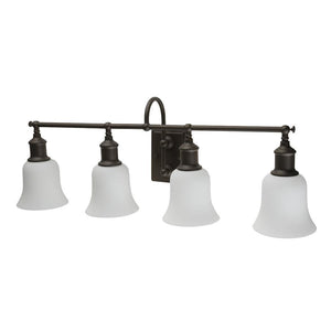 Beldi 25318-W4 - Lampe Murale 4 Lumières de la Collection Hershey, 30.7'' X 9.1'', Marron - Liquidation Vente Finale - Simple Boutique