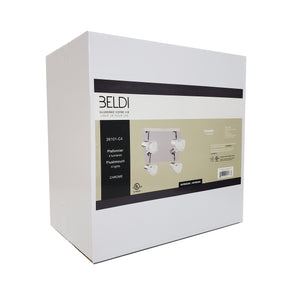 Beldi 26101-C4 - Plafonnier 4 Lumières de la Collection Tasman, 9.84'' X 9.84'' , Argenté - Liquidation Vente Finale - Simple Boutique