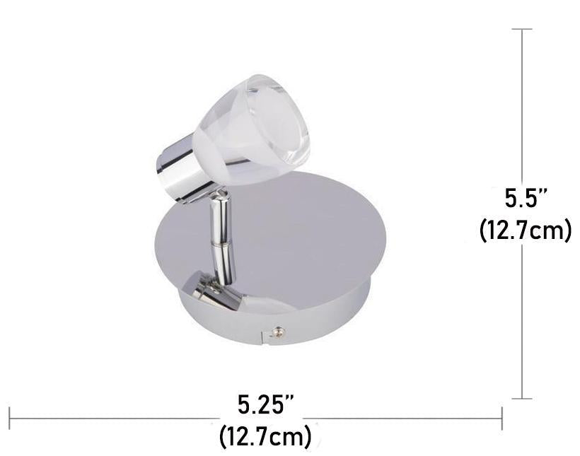 Beldi 26101-SP1 - Plafonnier 1 Tête de la Collection Tasman, 5.5''X5.25'', Argenté - Liquidation Vente Finale - Simple Boutique