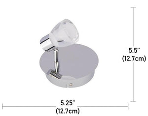 Beldi 26101-SP1 - Plafonnier 1 Tête de la Collection Tasman, 5.5''X5.25'', Argenté - Liquidation Vente Finale - Simple Boutique