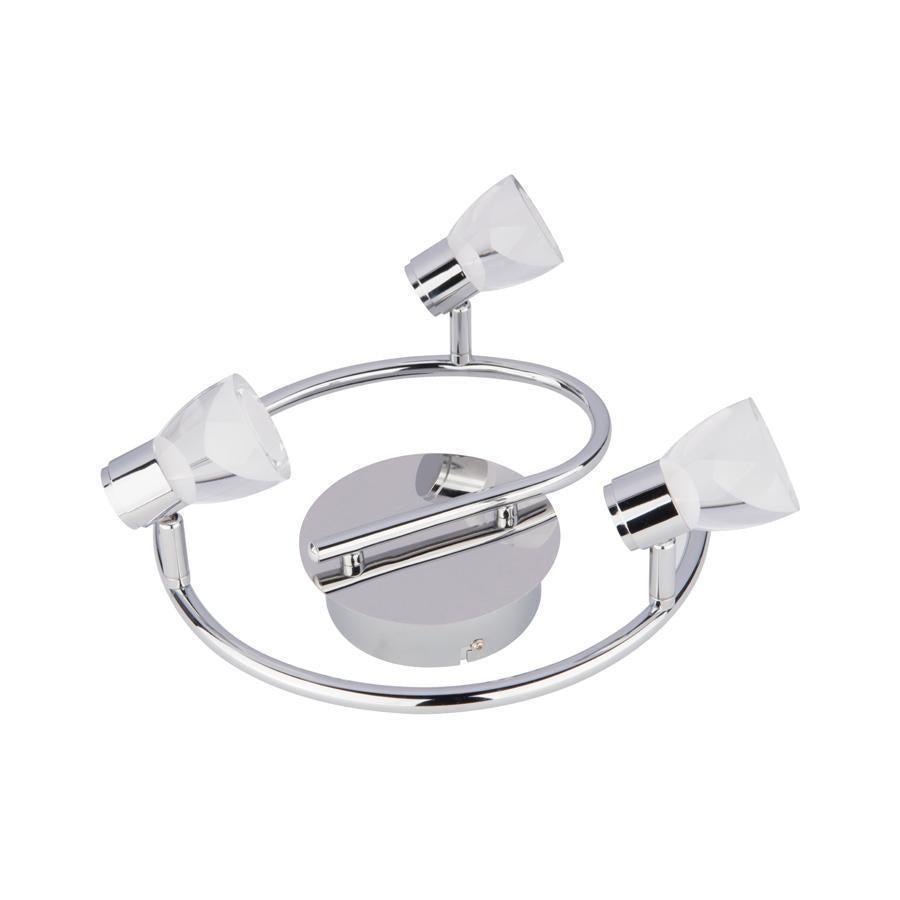 Beldi 26101-SP3 - Plafonnier 3 Têtes de la Collection Tasman, 11.7'' X5.5'', Argenté - Simple Boutique