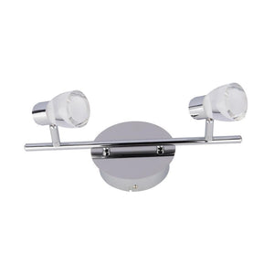 Beldi 26101-TR2 - Rail D'éclairage 2 Lumières de la Collection Tasman, 14'' X 5.5'', Argenté - Simple Boutique