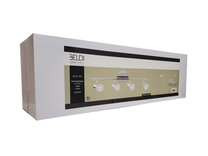 Beldi 26101-TR4 - Rail D'éclairage 4 Lumières de la Collection Tasman, 25.25''X5.5'', Argenté - Liquidation Vente Finale - Simple Boutique