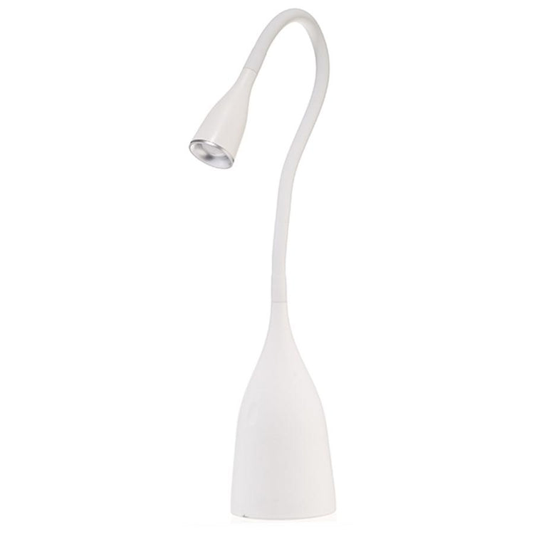 Beldi DEL-1281-W Lampe de Bureau avec Col en Cygne, DEL, 5-Watt, White - Simple Boutique
