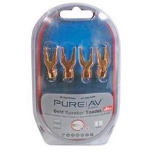 Belkin Pure AV Connecteurs De Câbles Haut-Parleurs De Type Spades Plaqués Or 4 Unités - Simple Boutique