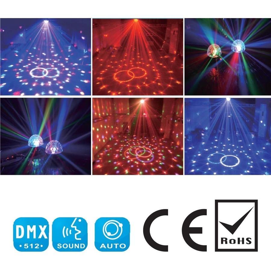 Big Dipper Lumière de Fête, Boule de Cristal Magique, 6 DEL RGB, 30W, 50 000 Heures, Noir - Simple Boutique