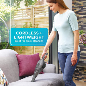 Black + Decker - Aspirateur à Main DustBuster, Léger et Sans-Fil, Gris - Simple Boutique