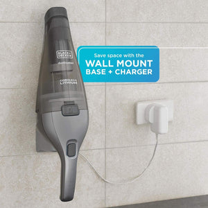 Black + Decker - Aspirateur à Main DustBuster, Léger et Sans-Fil, Gris - Simple Boutique