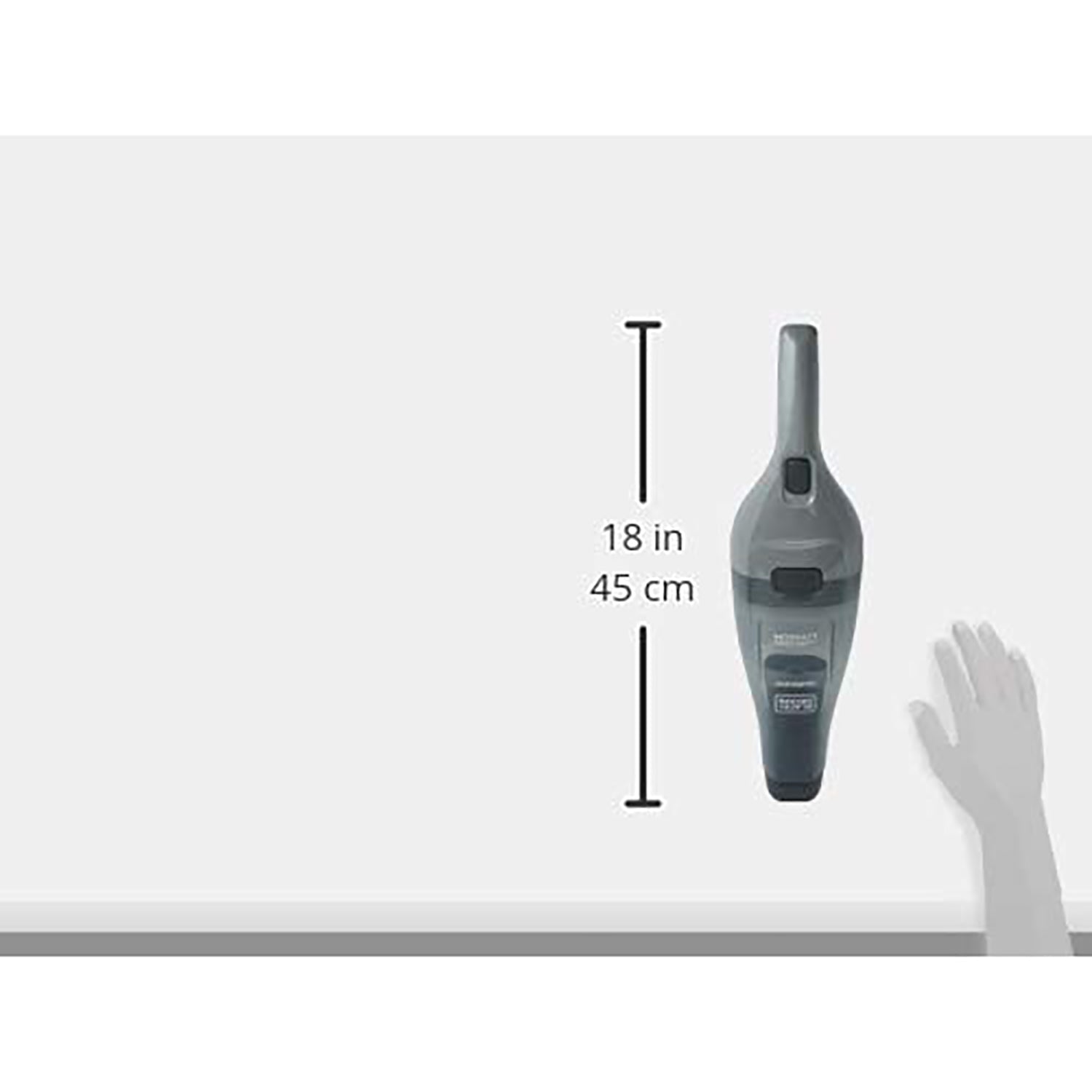 Black + Decker - Aspirateur à Main DustBuster, Léger et Sans-Fil, Gris - Simple Boutique