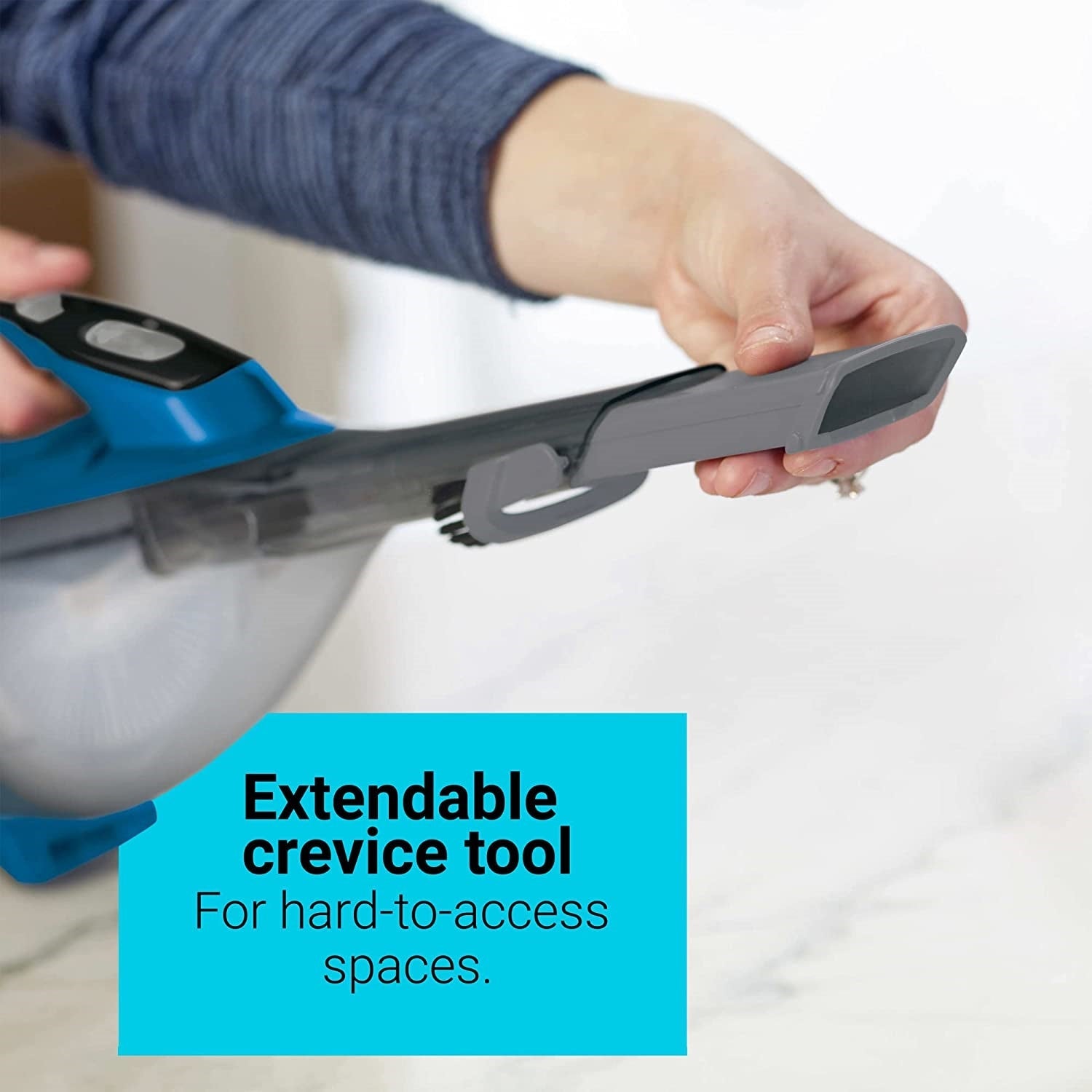 Black + Decker - Aspirateur à Main DustBuster, Sans-Fil avec Batterie au Lithium, Bleu - Simple Boutique