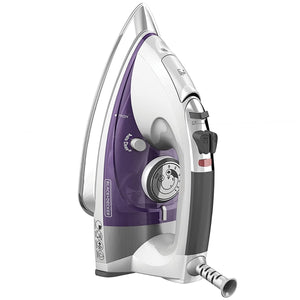 Black + Decker - Fer à Repasser avec Semelle Antiadhésive, Système d'arrêt Automatique, Mauve - Simple Boutique