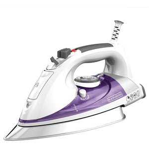 Black + Decker - Fer à Repasser avec Semelle Antiadhésive, Système d'arrêt Automatique, Mauve - Simple Boutique