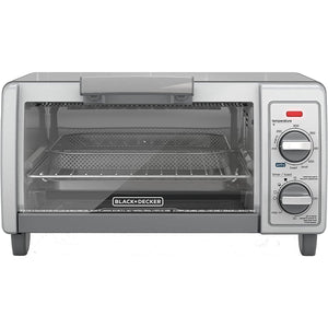 Black + Decker - Four-Grille Pain Air-Fry, Capacité de 4 Tranches, Minuterie de 30 Minute, Acier Inoxydable - Simple Boutique