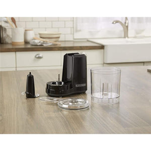 Black + Decker - Hachoir One Touch avec une Capacité de 3 Tasses, 175W, Noir - Simple Boutique