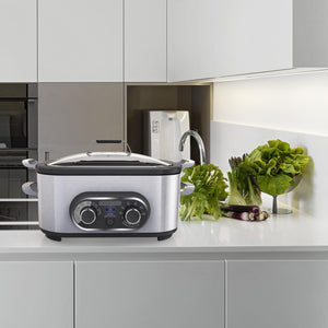 Black + Decker - Multi-Cuiseur avec Marmite Amovible, Acier Inoxydable - Simple Boutique