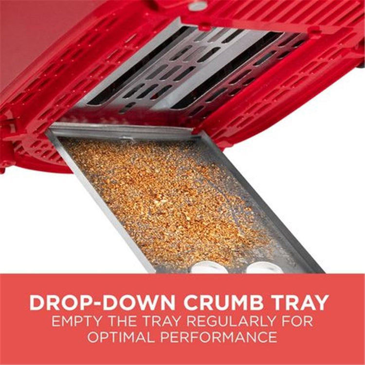 Black + Decker TR1278TRMC Grille-Pain à 2 Tranches Ultra-Large, Rouge - Simple Boutique