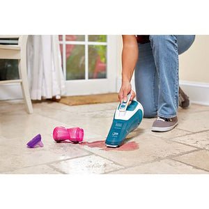 Black and Decker - Aspirateur à Main DustBuster, Sans Fil avec Batterie au Lithium, Pour Dégâts Sec ou Liquide, Bleu - Simple Boutique