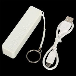 Bloc d'alimentation mobile Powerbank de 2600mAh Lithium Blanc - Simple Boutique