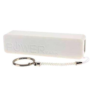 Bloc d'alimentation mobile Powerbank de 2600mAh Lithium Blanc - Simple Boutique