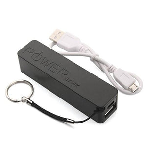 Bloc d'alimentation mobile Powerbank de 2600mAh Lithium Noir - Simple Boutique