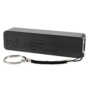 Bloc d'alimentation mobile Powerbank de 2600mAh Lithium Noir - Simple Boutique