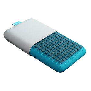 Blu Sleep - Oreiller Ceramo en Mousse Mémoire avec Housse, Revêtement en Bio-Céramique, Grandeur Queen Profil Moyen - Simple Boutique