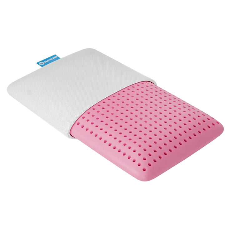 Blu Sleep - Oreiller Lavender Frost en Mousse de Gel avec Housse, Infusé de Lavende, Grandeur Queen Profil Haut - Simple Boutique