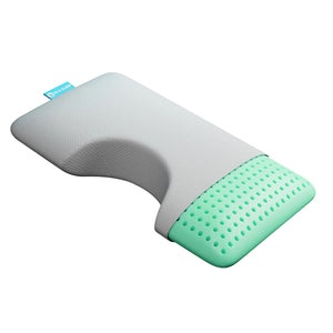 Blu Sleep - Oreiller en Mousse Mémoire Bio Aloe avec Housse, Infusé d'aloès, Grandeur Queen Pour Dormeur Latéral - Simple Boutique