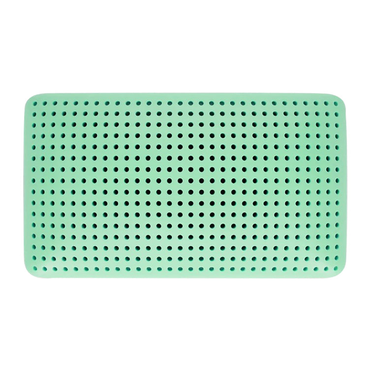 Blu Sleep - Oreiller en Mousse Mémoire Bio Aloe avec Housse, Infusé d'aloès, Grandeur Standard Profil Bas - Simple Boutique