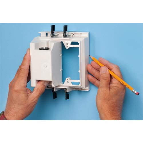 Boite Murale Double pour câble et prise de courrant TVBU Blanche - Simple Boutique