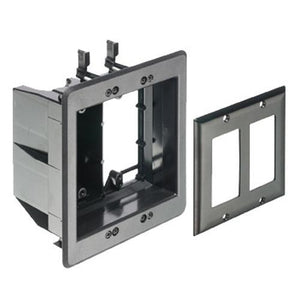 Boite Murale Double pour câble et prise de courrant TVBU Noir - Simple Boutique