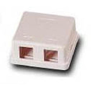 Boîte murale de surface Keystone blanche 2 ouvertures - Simple Boutique