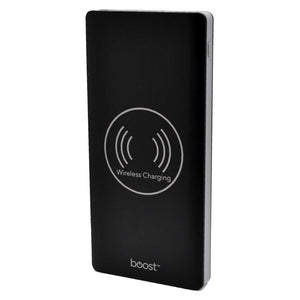 Boost BPB435 - Banque d'alimentation de 10 000 mAh avec Chargement Sans-Fil et 2 Ports USB, Noir - Simple Boutique