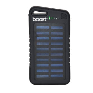Boost BPB565 - Banque d'alimentation avec Panneau Solaire, 4000 mAh, 2 Ports USB et Lampe de Poche LED, Noir - Simple Boutique